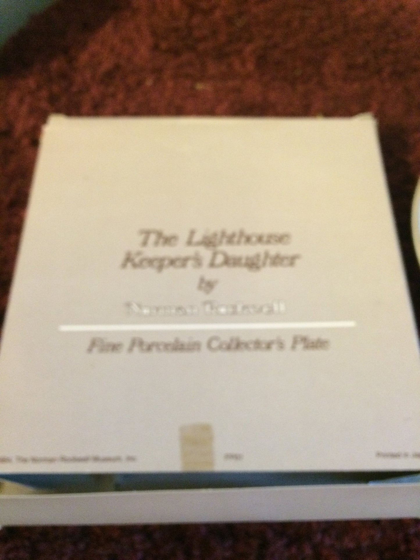 Norman Rockwell "The Lighthouse Keeper's Daughter" Plate