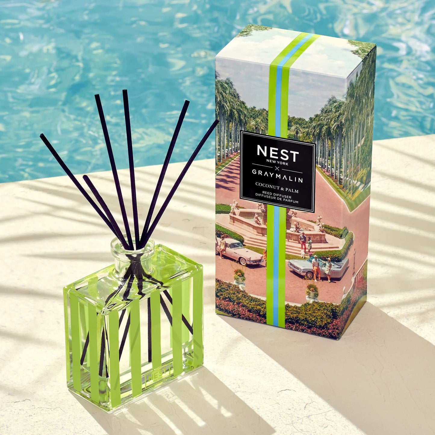 NEST Fragrances Coconut & Palm NEST x Gray Malin Reed Diffuser